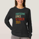 Buscar cumpleaños de octubre camisetas 2001