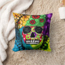 Buscar día de muertos cojines Azul