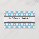 Buscar playdate tarjetas de visita Padres