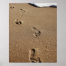 Buscar huellas en la arena posters Surf