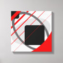 Buscar gris blanco rojo lienzos Moderno