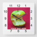 Buscar manzana verde relojes de pared Comida