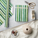 Buscar rayas verde oscuro papel de regalo Blanco