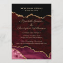 Buscar borgoña boda invitaciones Rosa