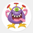 Buscar monstruo de halloween pegatinas Para niños