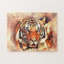 Buscar pinturas del gato puzzles Tigre