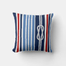 Buscar náutico rojo y azul cojines Rayas
