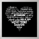 Buscar amor y felicidad de la paz posters Amar