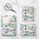 Buscar floral verde papel de regalo Femenino