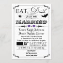 Buscar halloween boda invitaciones Blanco y negro