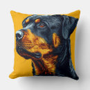 Buscar rottweiler cojines Retrato de rottweiler