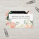 Buscar acontecimiento tarjetas de visita Florista