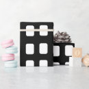 Buscar cuadrados blancos y negros papel de regalo Geométrico