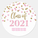 Buscar clase de 2021 pegatinas Fiesta de graduación
