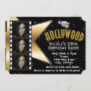 Buscar hollywood invitaciones Oro