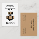 Buscar robot tarjetas de visita Robótica