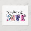 Buscar elaborado postales Hecho con amor
