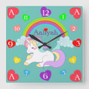 Buscar unicornios relojes de pared Para ella