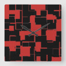 Buscar red black relojes de pared Geometric