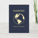 Buscar pasaporte invitaciones Azul