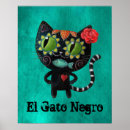 Buscar gato mexicano posters Dia de los muertos