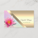 Buscar flores elegantes tarjetas de visita Instructor de yoga