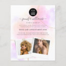 Buscar color del pelo flyers Artista de maquillaje