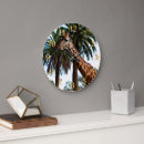 Buscar jirafa relojes de pared Divertido