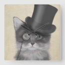Buscar gatos lindos relojes de pared Steampunk