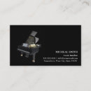 Buscar notas musicales tarjetas de visita Vintage