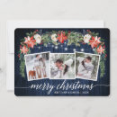 Buscar flores azules tarjetas Navidades alegres