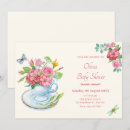 Buscar taza de té invitaciones Mariposa