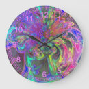 Buscar cósmico relojes de pared Fractal