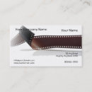 Buscar tira la película de tarjetas de visita Negro