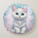 Buscar gatito adorable cojines Gato blanco