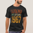 Buscar leyenda desde 1967 camisetas Vintage