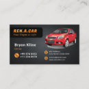 Buscar servicio del transporte tarjetas de visita Alquiler de coches
