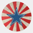 Buscar rayas rojas y blancas pegatinas Estrellas