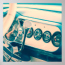 Buscar coches clásicos posters Rojo