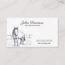 Buscar estilo occidental tarjetas de visita Amante de los caballos