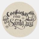 Buscar galletas para santa pegatinas Vintage