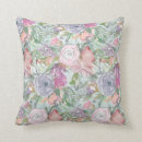 Buscar flores en colores pastel cojines Acuarela