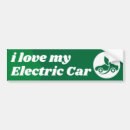 Buscar coche eléctrico pegatinas parachoque Limpio