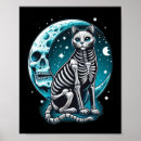 Buscar gato esqueleto posters Calabaza