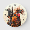 Buscar pájaro marrón relojes de pared Amarillo