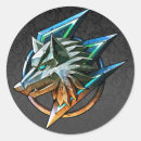 Buscar wolf pegatinas Negro