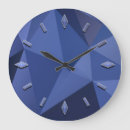 Buscar geometric shape relojes de pared Blue