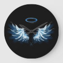 Buscar alas del ángel relojes de pared Azul