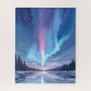 Buscar aurora boreal puzzles Estrellas