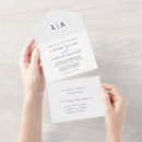 Buscar azul y blanco boda invitaciones Parejas